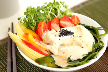 Image showing Fresh tofu salad