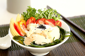 Image showing Fresh tofu salad