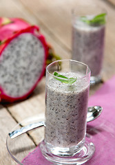 Image showing Dragon fruit smoothie