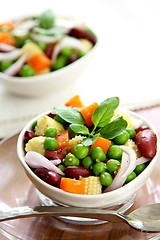 Image showing Beans & peas salad