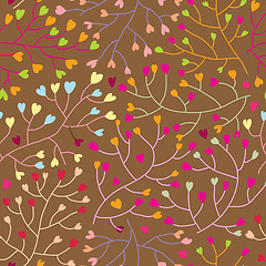 Image showing Floral seamless pattern in vector