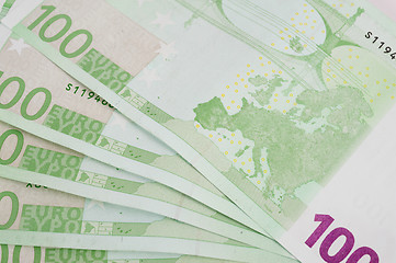 Image showing euro banknotes