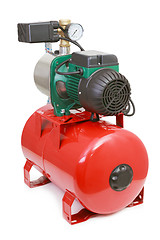 Image showing Automatic water pump on white background