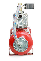Image showing New Automatic water pump on white background