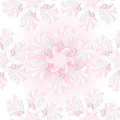 Image showing Centle pink seamless pattern