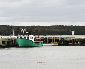 Image showing Boat at a dock