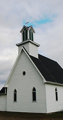 Image showing Simple white church