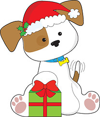 Image showing Christmas Puppy