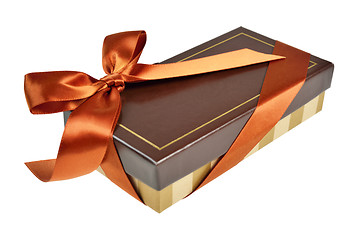 Image showing Gift box with ribbon and bow