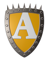 Image showing shield with letter A