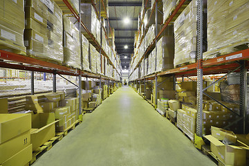 Image showing Indoor warehouse