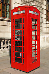 Image showing London telephone box