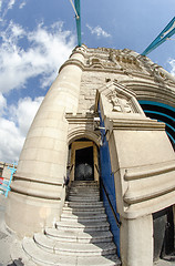 Image showing Powerful structure of Tower Bridge in London