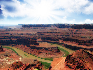 Image showing Horseshoe Bend Landscape near Page, Arizona