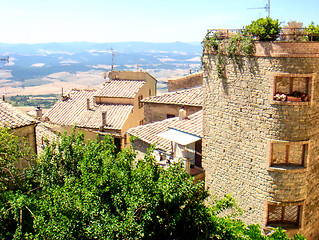 Image showing Ancient Etruscan Architecture of Volterra in Tuscany - Italy