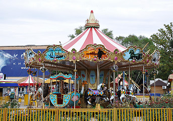 Image showing Children's carousel fragments