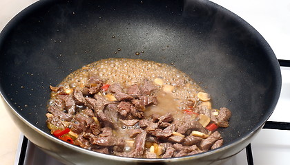Image showing cooking beef 