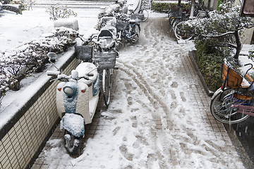 Image showing wet, slippery pavement