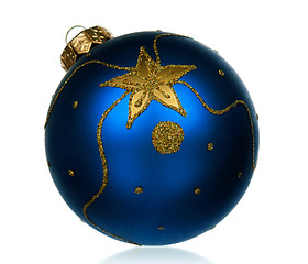 Image showing Blue baubles