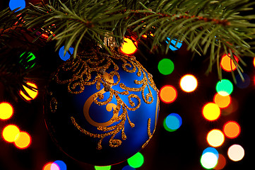 Image showing Christmas baubles