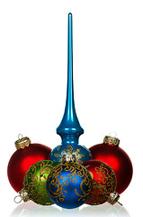 Image showing Set of baubles