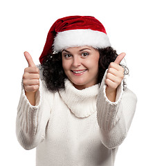Image showing Christmas girl