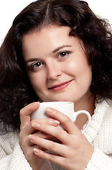 Image showing Girl with cup