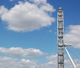 Image showing London eye side view