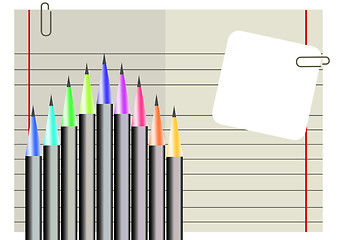 Image showing colors pencils   