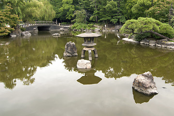 Image showing Japanese pond