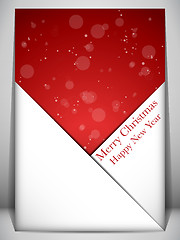 Image showing Merry Christmas Card Red and Green Envelope