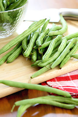 Image showing Bush bean,Green bean