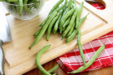 Image showing Bush bean,Green bean