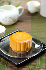 Image showing Chinese pastry [ Moon cake ]