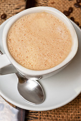 Image showing cup of cappuccino