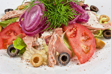 Image showing chicken meat filet salad