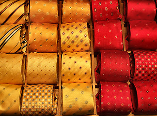 Image showing Shopping for fashionable ties