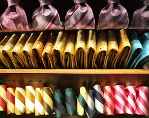 Image showing Clothes selection in an exclusive shop