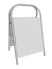 Image showing Sandwich Board isolated on white.