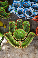 Image showing Fatima hand at the Market in Djerba Tunisia