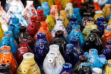 Image showing Tunisian candle holder, camel shape at the Market