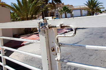 Image showing Gate detail in Djerba Tunisia