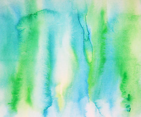 Image showing Abstract watercolor background on paper texture 