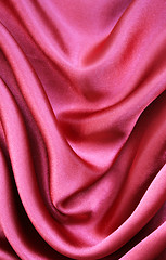Image showing Elegant pink silk as wedding background