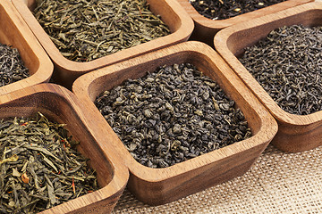 Image showing green tea ssample set