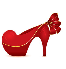 Image showing Red shoe 