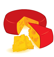 Image showing Cheese wheel 