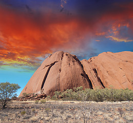 Image showing Wild landscape in the australian outback, Northern Territory