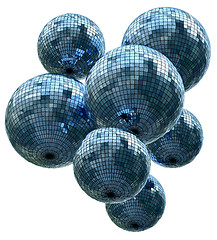 Image showing mirror disco balls