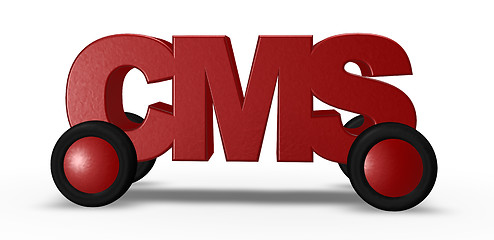 Image showing cms on the road